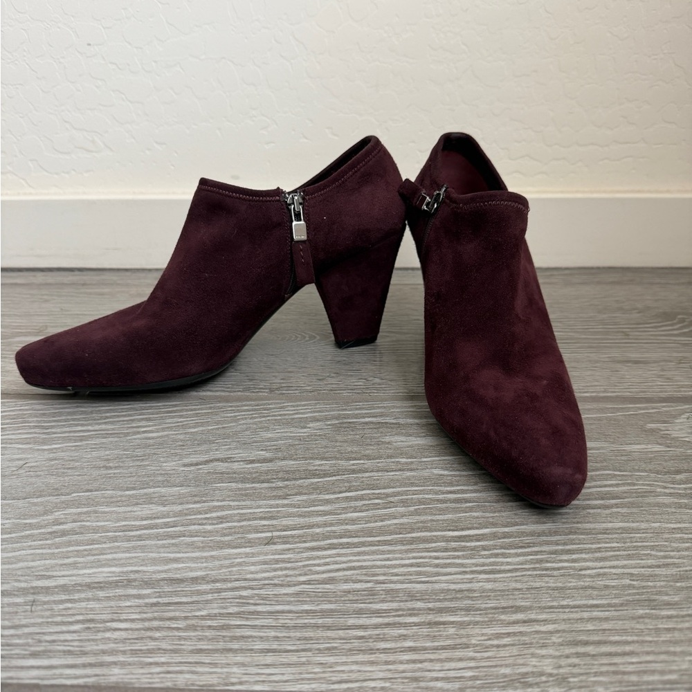 Prada Maroon Ankle Boots